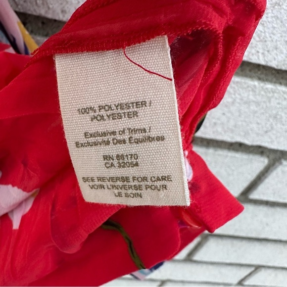 Free People Hibiscus Floral Print Pleated Sleeveless Blouse - Picture 7 of 13